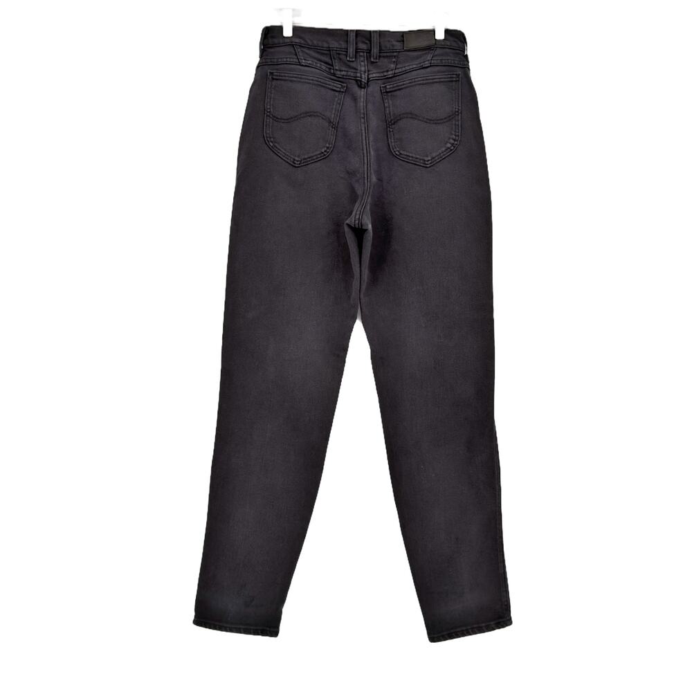 Vintage Lee High-Rise Taper Leg Mom Jeans Womens size 30 x 34 Washed Black - Picture 4 of 13